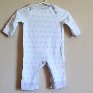 Cloud Island - Baby Unisex Lightweight Cloud Pajamas. Size 0-3 Months